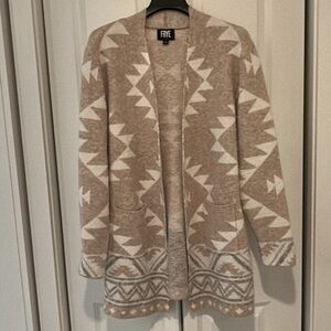 Frye Long Sleeve Open Front Cardigan Sweater Size Large